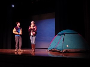 Noah Casner, left, and Izabel Cavotta as Easton and Glory in "Almost, Maine."