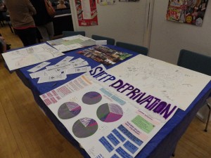 A display on sleep deprivation at the Night of Inclusion.